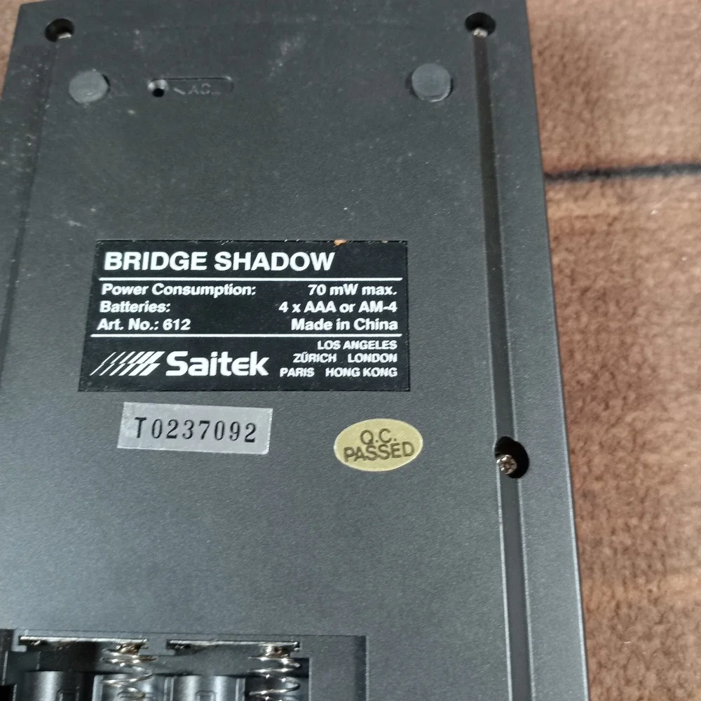 Saitek Bridge Shadow Electronic Game Handheld Bidding AS IS‎ FOR PARTS